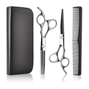 Set De Tijeras Esculpir Pelo Entresacadora + Corta Pelo
