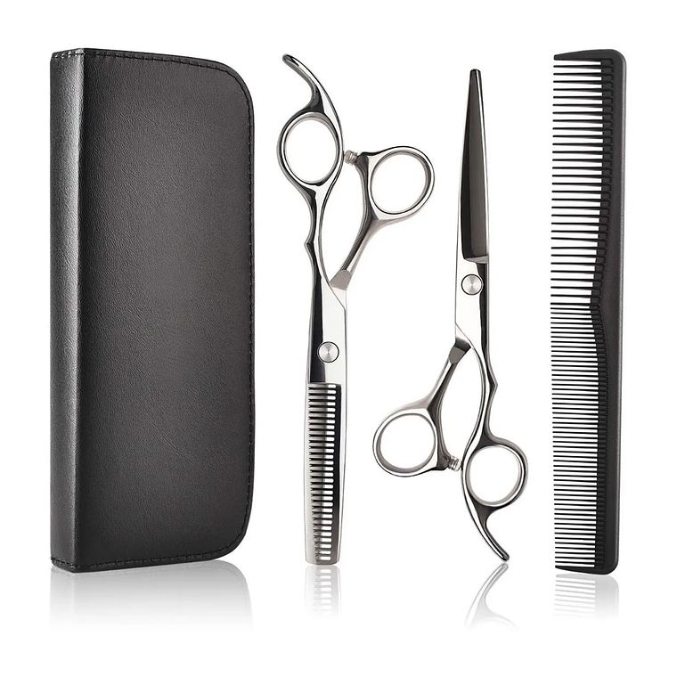 Set De Tijeras Esculpir Pelo Entresacadora + Corta Pelo 1