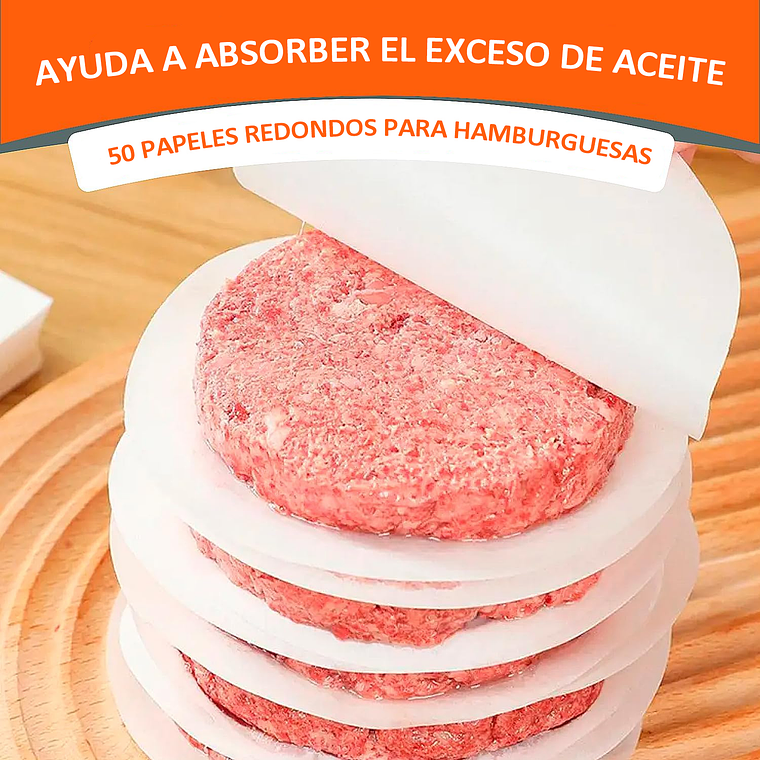 Kit De Prensa De Hamburguesas De Acero Inoxidable 3