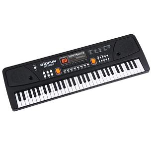 Piano Teclado Musical Eléctrico De 61 Teclas + Micrófono