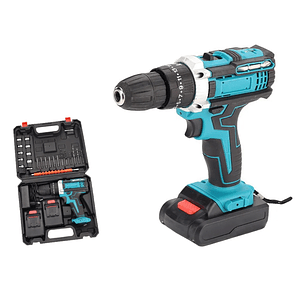 Taladro Inalámbrico 68vf 2 Batería 2 Velocidades + Broca