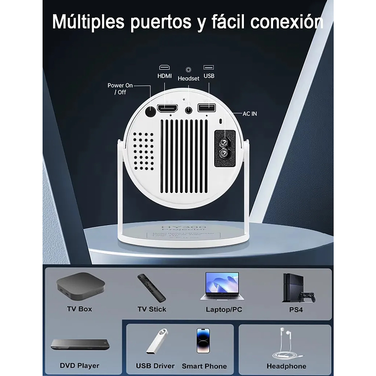 Mini Proyector Portátil Ultra Hd 4k Wifi Bluetooth Android 11 7