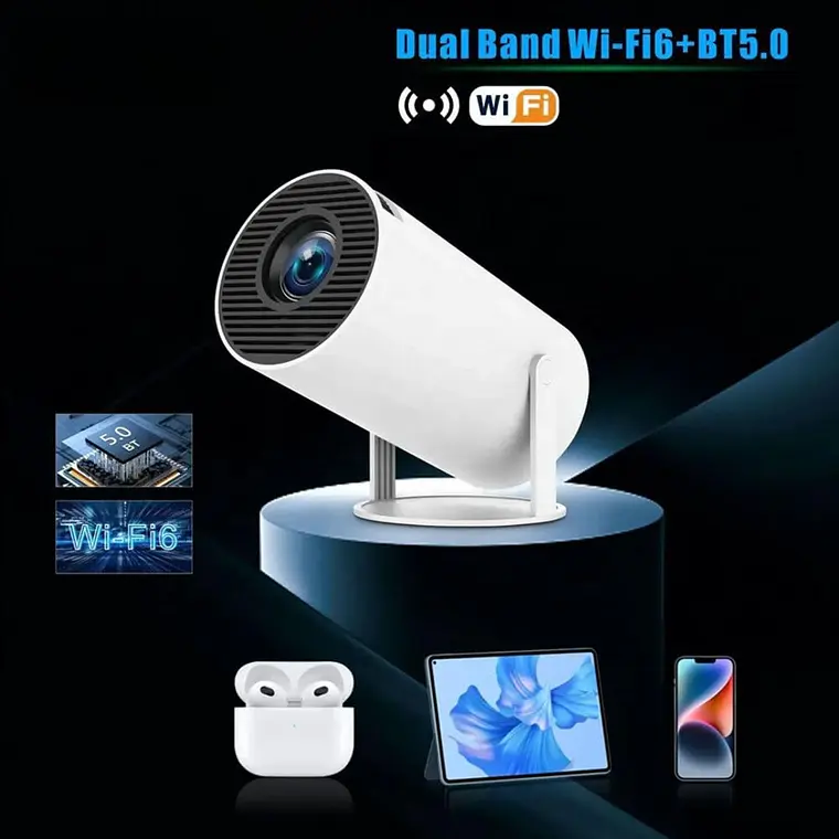 Proyector Portátil Con Consola UHD Wifi Bluetooth + Control 2