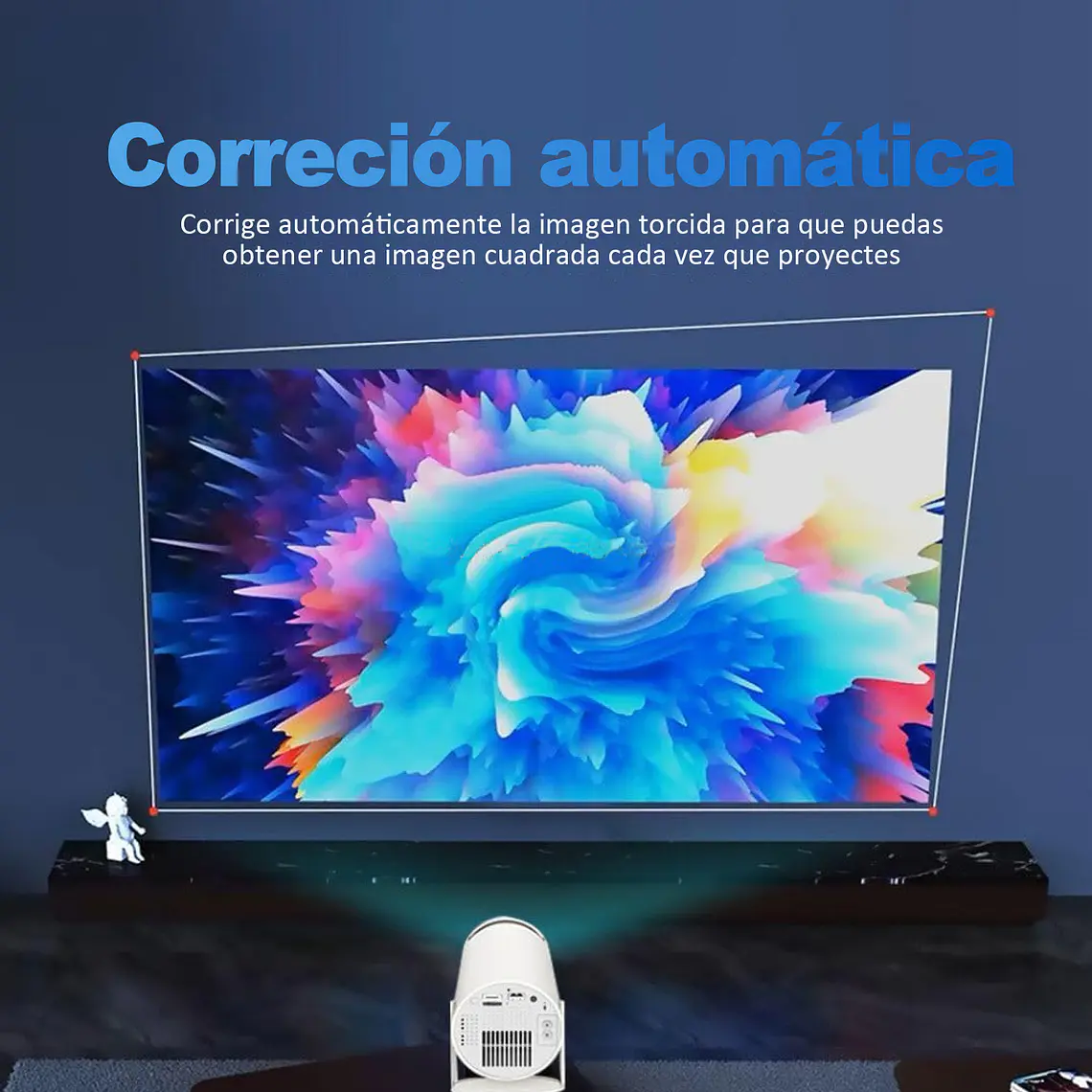 Proyector Portátil Con Consola UHD Wifi Bluetooth + Control 3