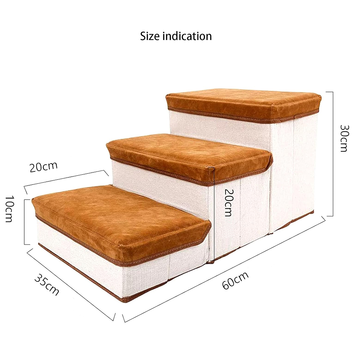 Escalera Plegable Para Mascotas Pequeñas De 3 Pisos 6