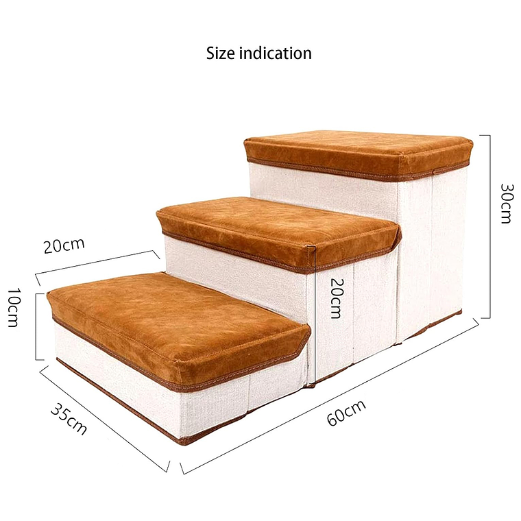 Escalera Plegable Para Mascotas Pequeñas De 3 Pisos 6