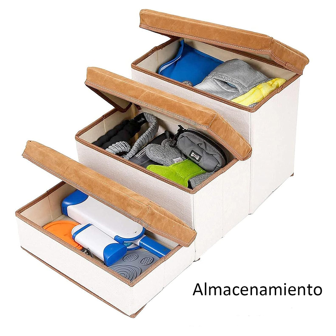 Escalera Plegable Para Mascotas Pequeñas De 3 Pisos 4