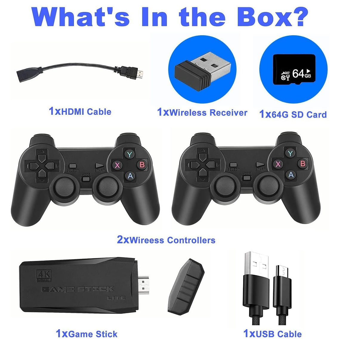 Gamer Stick 4k M8 Lite Para Tv Con Más De 20000 Juegos 3