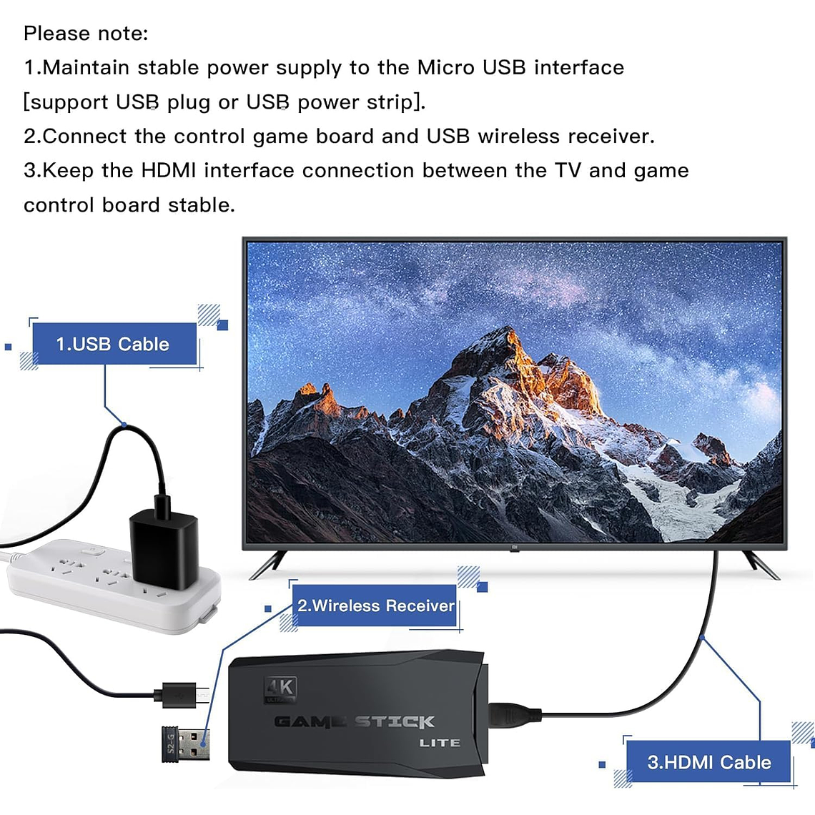 Gamer Stick 4k M8 Lite Para Tv Con Más De 20000 Juegos 5