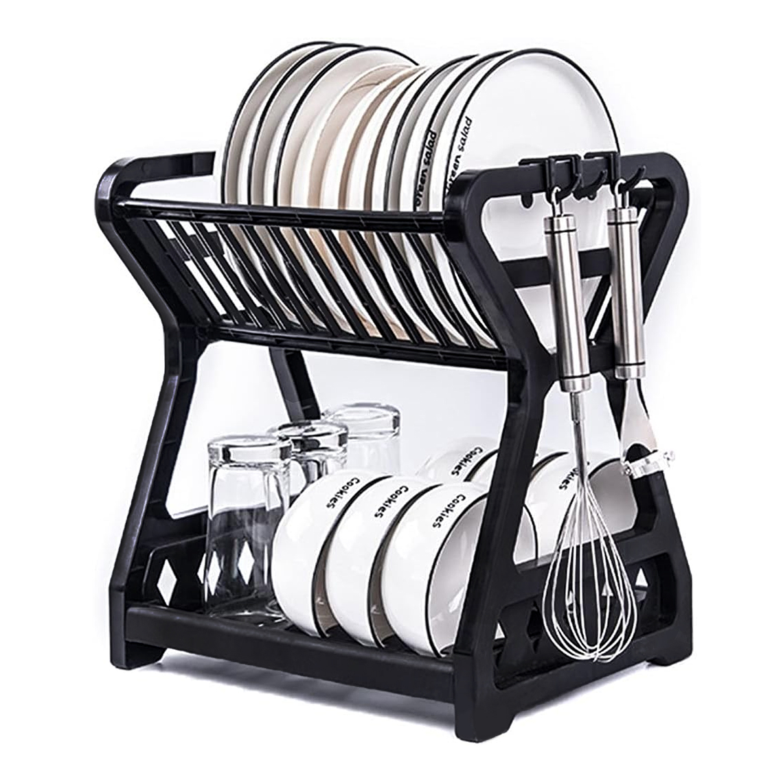 Secador Escurridor De Platos 2 Niveles Plastico Escurridor 2