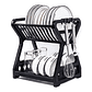 Secador Escurridor De Platos 2 Niveles Plastico Escurridor - Miniatura 2