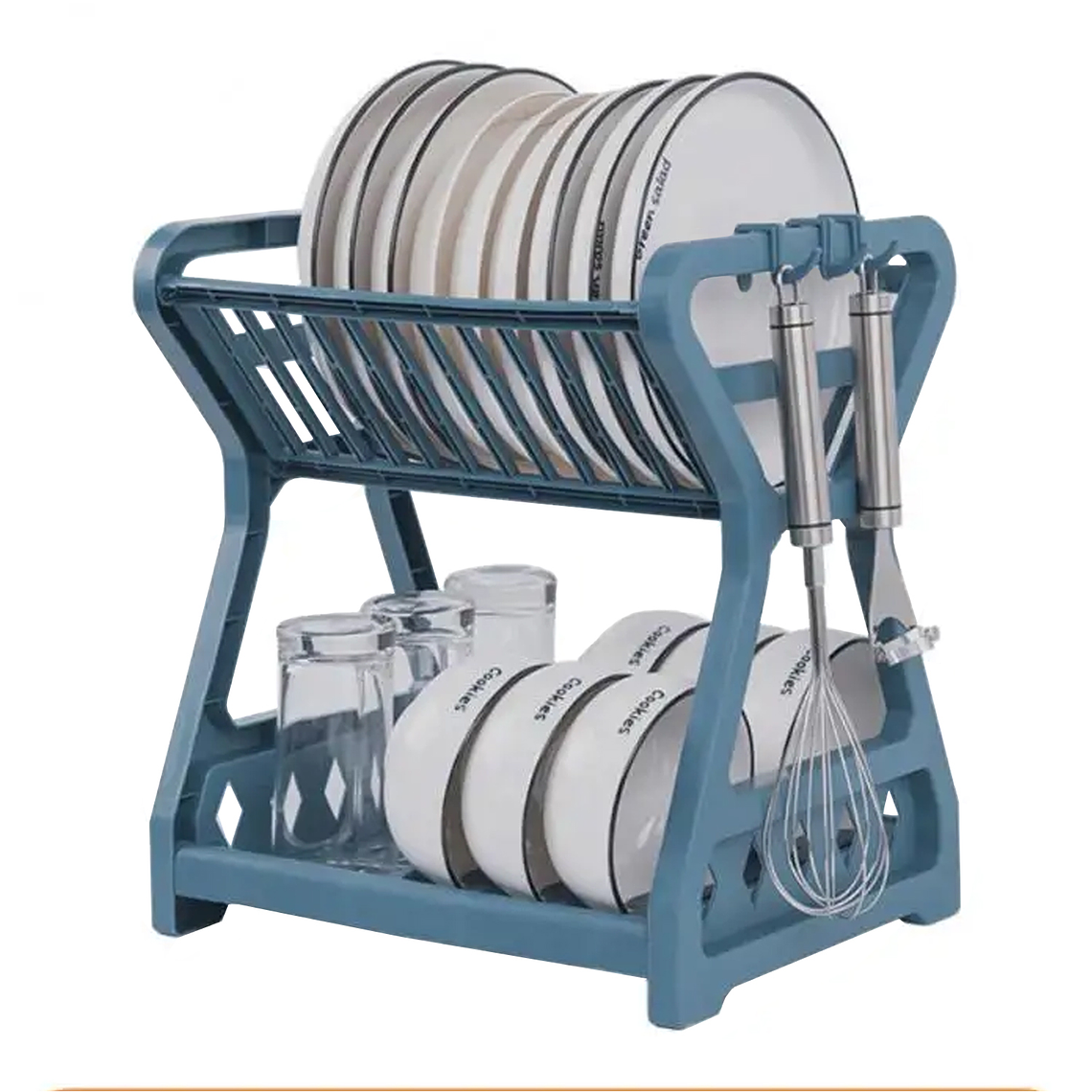 Secador Escurridor De Platos 2 Niveles Plastico Escurridor 3