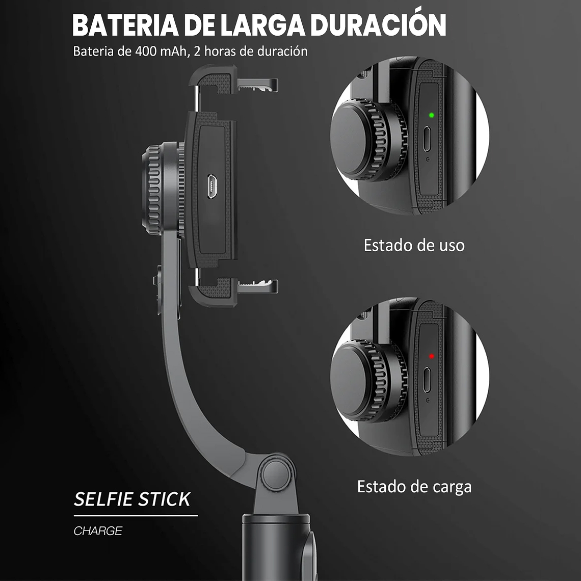 Estabilizador Celular Gimbal L08 Selfie Stick, Tripode/mando 6