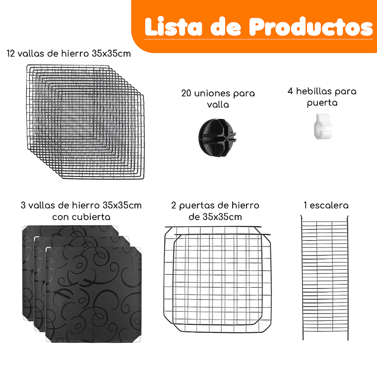 Jaula Corral Armable De 2 Niveles Para Mascotas Pequeñas 8