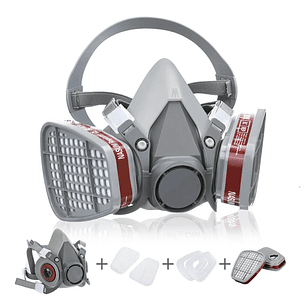 Mascarilla Antigas 6200+filtros 6001(p100/ácidos/v.orgánic.)