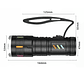 Linterna Led Ultrapotente Con Zoom Recargable - Miniatura 8