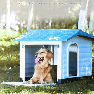 Casa Para Perro Mascotas Exterior E Interior Impermeable