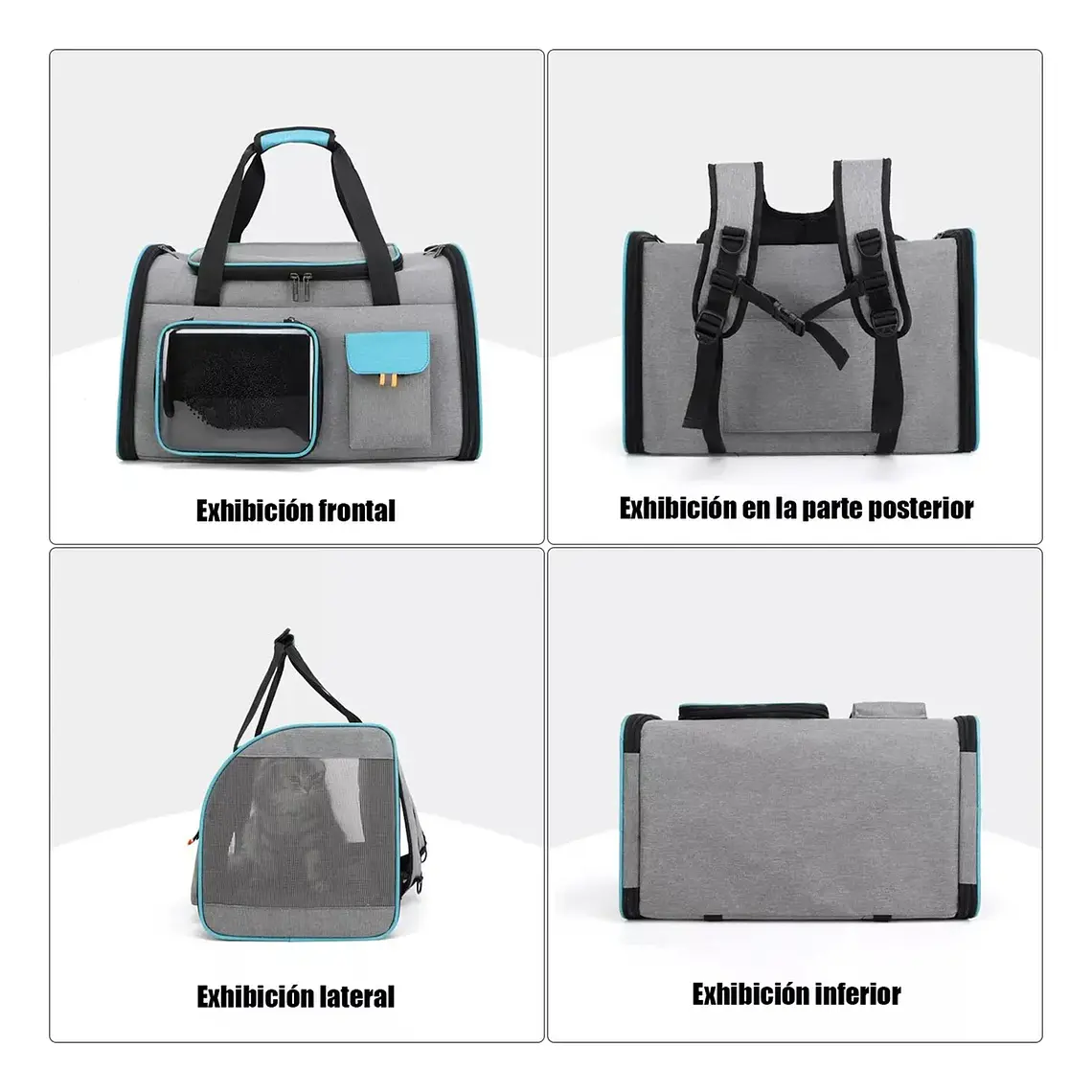 Bolso Transportador Para Mascota Viaje Mochila Transpirable 2