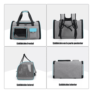 Bolso Transportador Para Mascota Viaje Mochila Transpirable