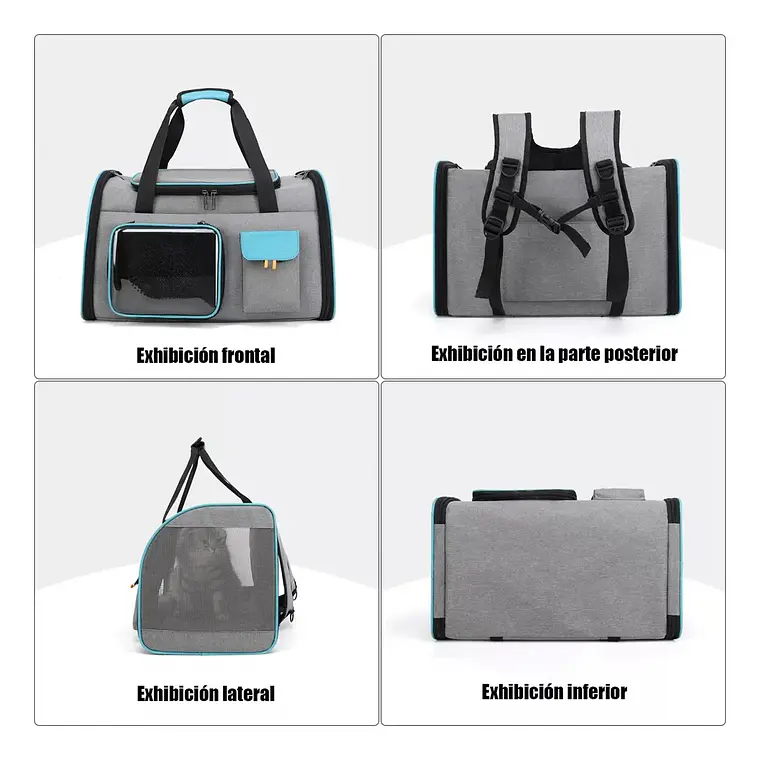 Bolso Transportador Para Mascota Viaje Mochila Transpirable 2