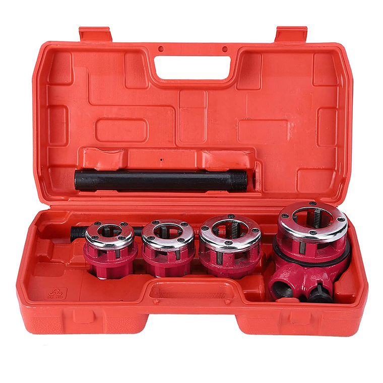 Set Juego De Terrajas Manual Para Tubo 4 Piezas 1/2 - 1 1/4 1