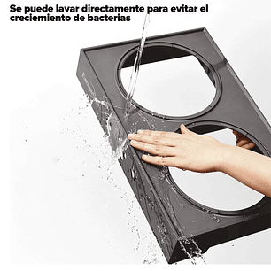 Comedero-bebedero Para Perros Altura Ajustable - Plato Acero