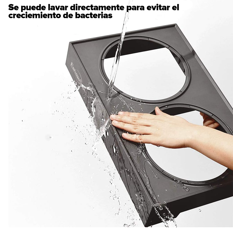 Comedero-bebedero Para Perros Altura Ajustable - Plato Acero 2