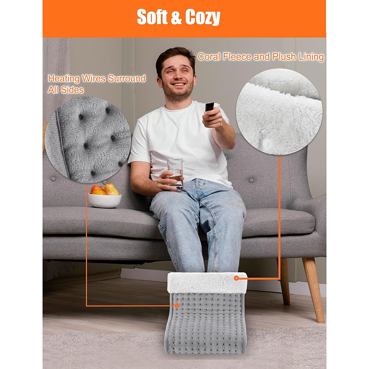 Calentador De Pies Eléctrico De Caña Alta De Invierno 4