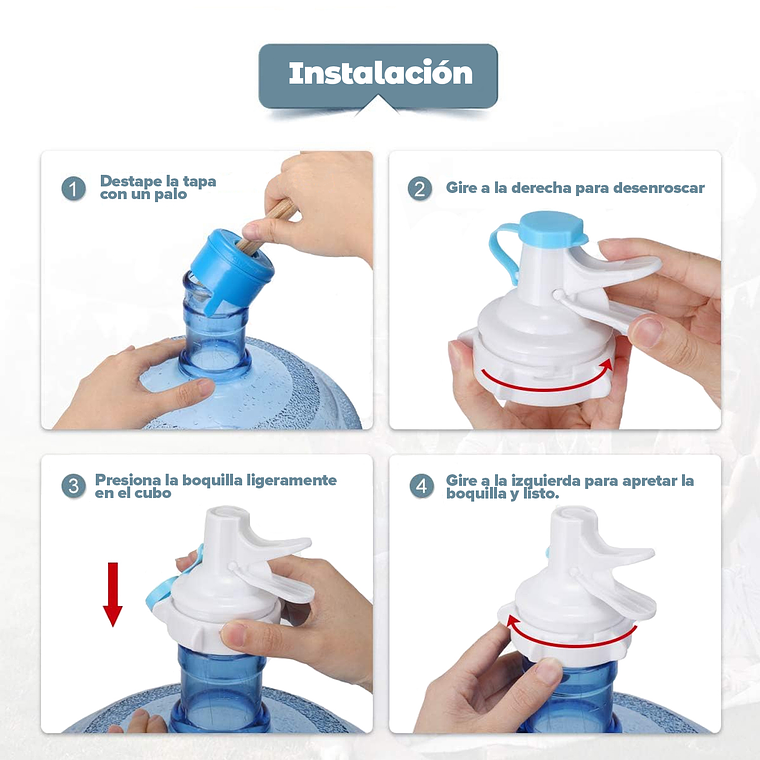 Soporte Rack Para Bidón De Agua + Boquilla 3