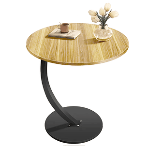 Mesa Estante Redonda Auxiliar Mesa Centro Madera