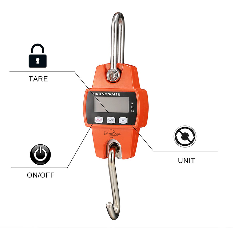 Pesa Balanza Romana 300 Kg Pesa Digital Gramos Colgante 4