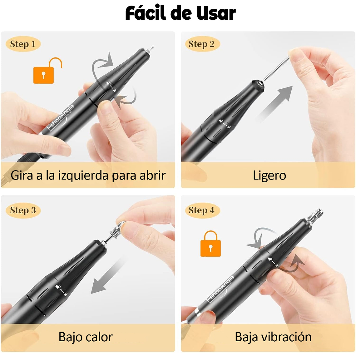 Torno Inalámbrico Profesional Manicure 35000rpm Portátil 3