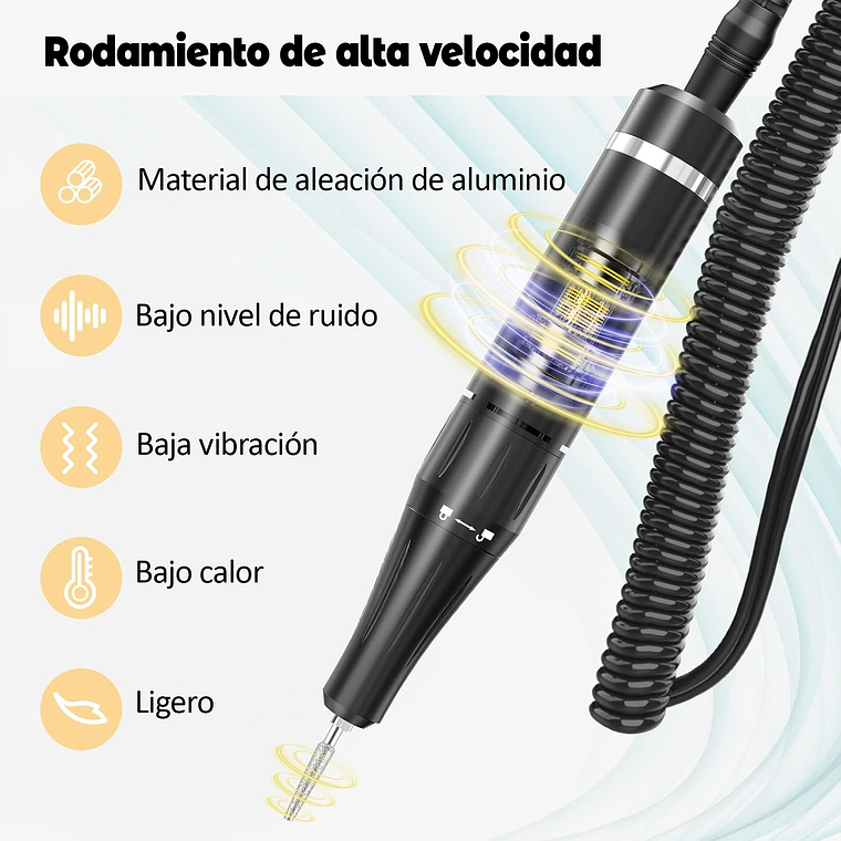 Torno Inalámbrico Profesional Manicure 35000rpm Portátil 4