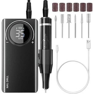 Torno Inalámbrico Profesional Manicure 35000rpm Portátil