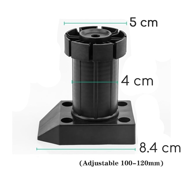 Pata Regulable Para Zócalo 100mm - 120mm Set De 4 Unidades 5