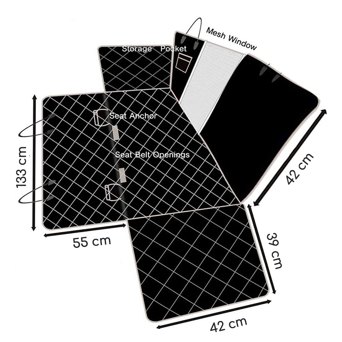 Protector Asiento Funda De Auto Para Mascotas Perros Gatos 4