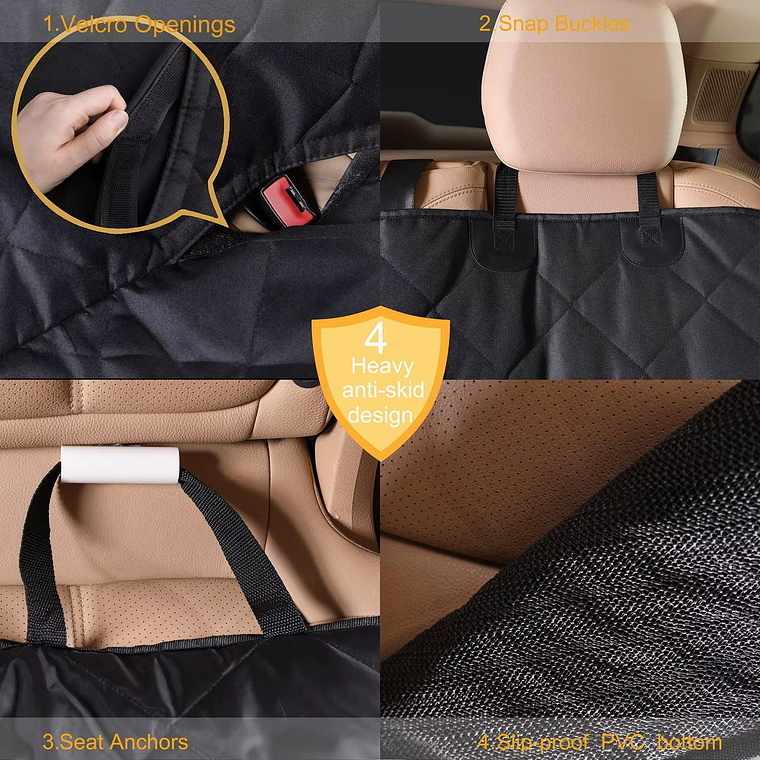 Protector Asiento Funda De Auto Para Mascotas Perros Gatos 6