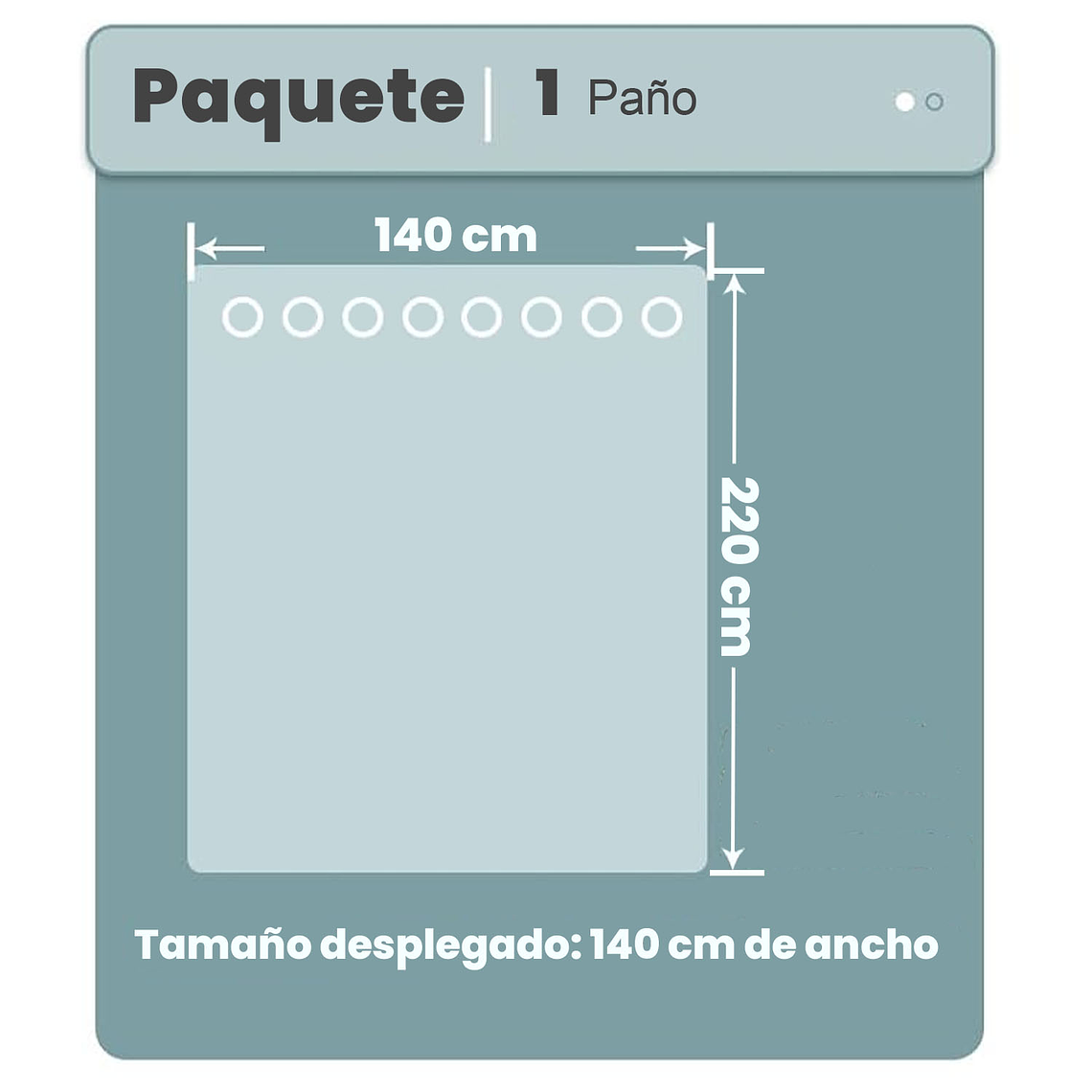 Cortina Blackout 1 Paño 140x220 Cm Tela Poliester 10