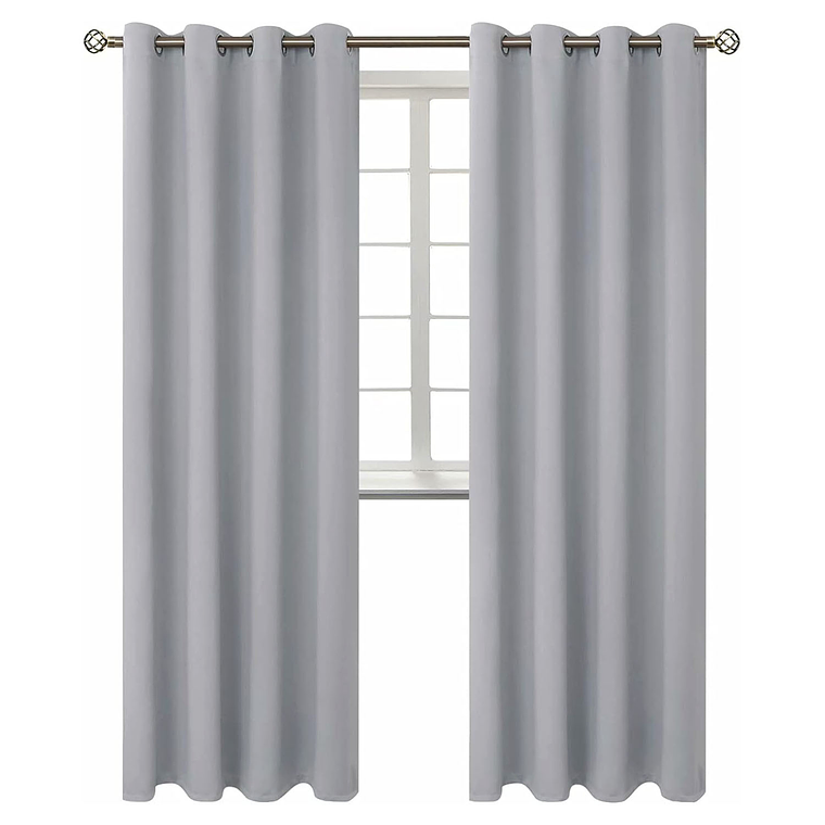 Cortina Blackout 1 Paño 140x220 Cm Tela Poliester 4