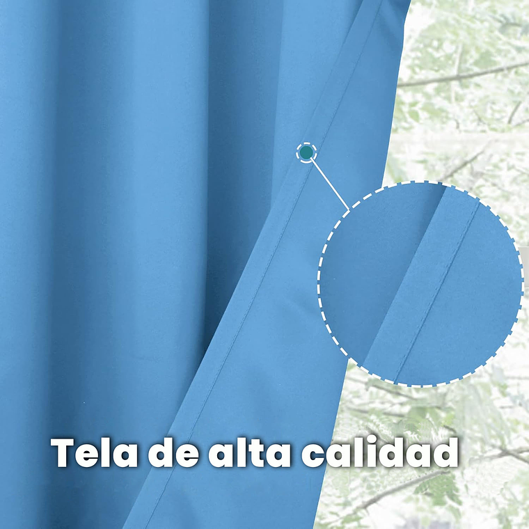 Cortina Blackout 1 Paño 140x220 Cm Tela Poliester 7