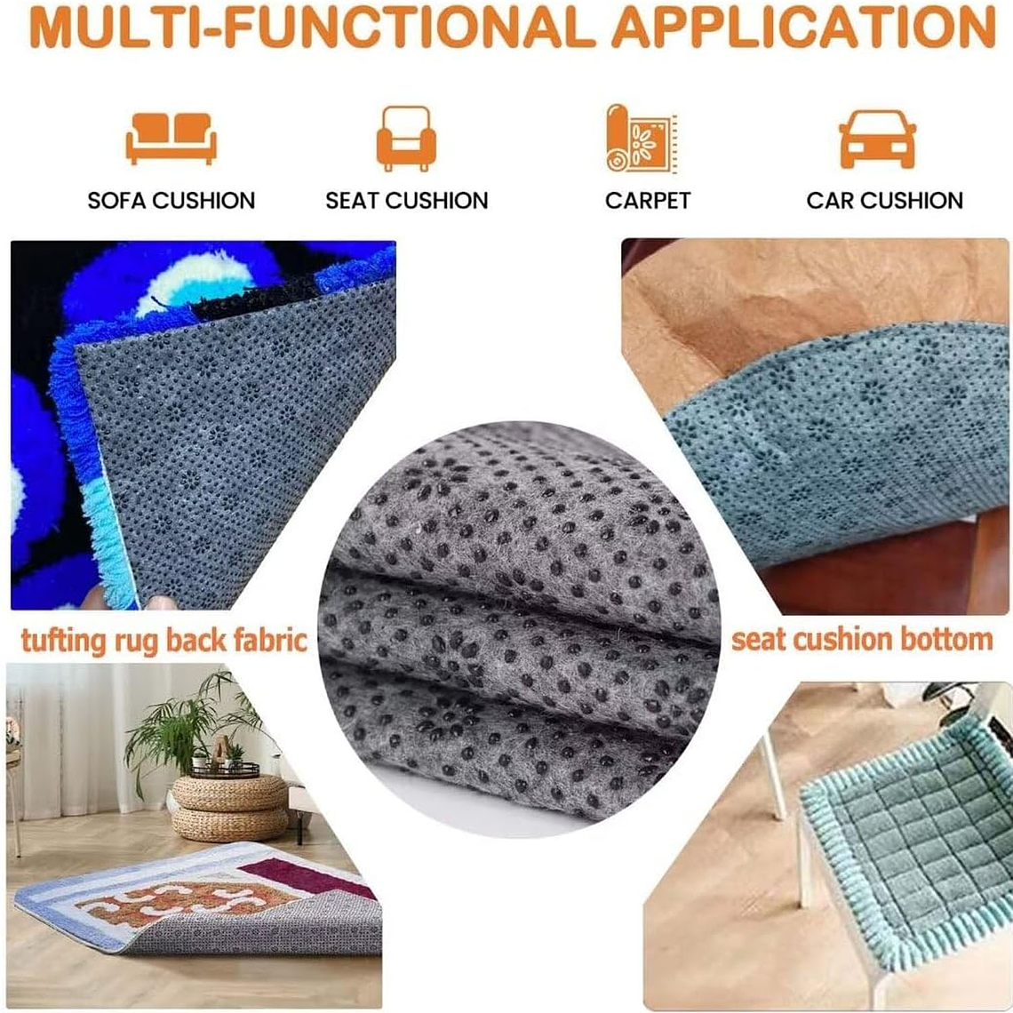 Tela Monje Tufting 2x2 Mts + Tela Antideslizante 2x2 Mts 3