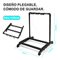 Atril Soporte Triple Para Guitarra Y Bajo Portatil - Miniatura 5