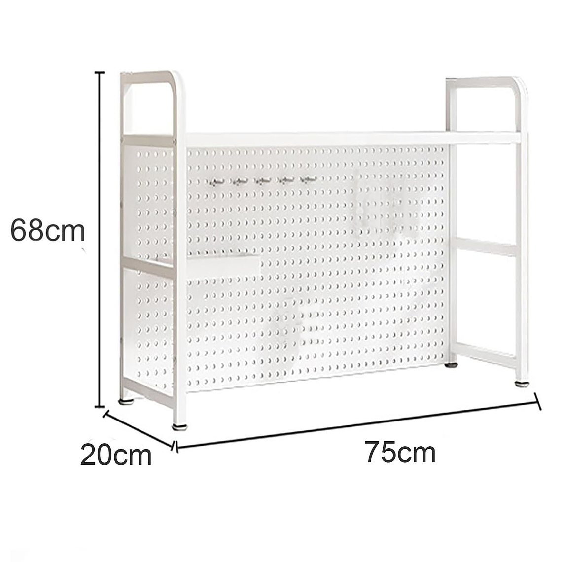 Rack Estante Organizador De Escritorio 1 Nivel 75x68x20 6