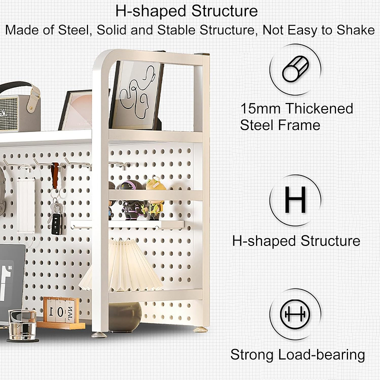Rack Estante Organizador De Escritorio 1 Nivel 55x68x20 3
