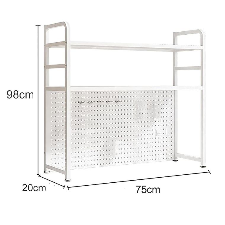 Rack Estante Organizador De Escritorio 2 Niveles 75x98x20 6