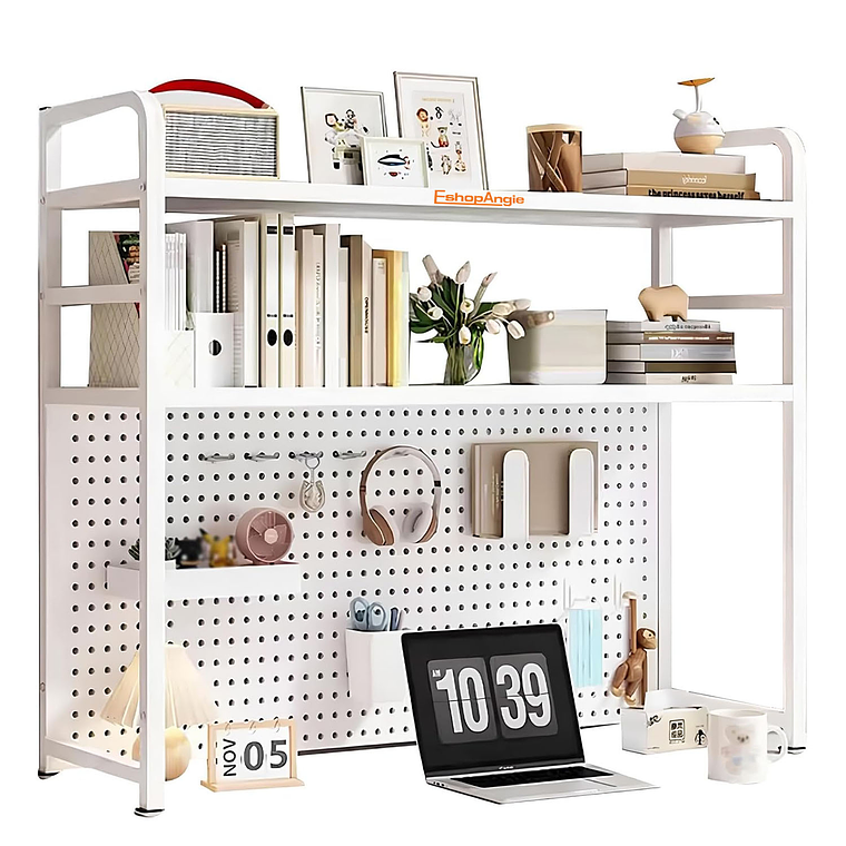 Rack Estante Organizador De Escritorio 2 Niveles 75x98x20 1