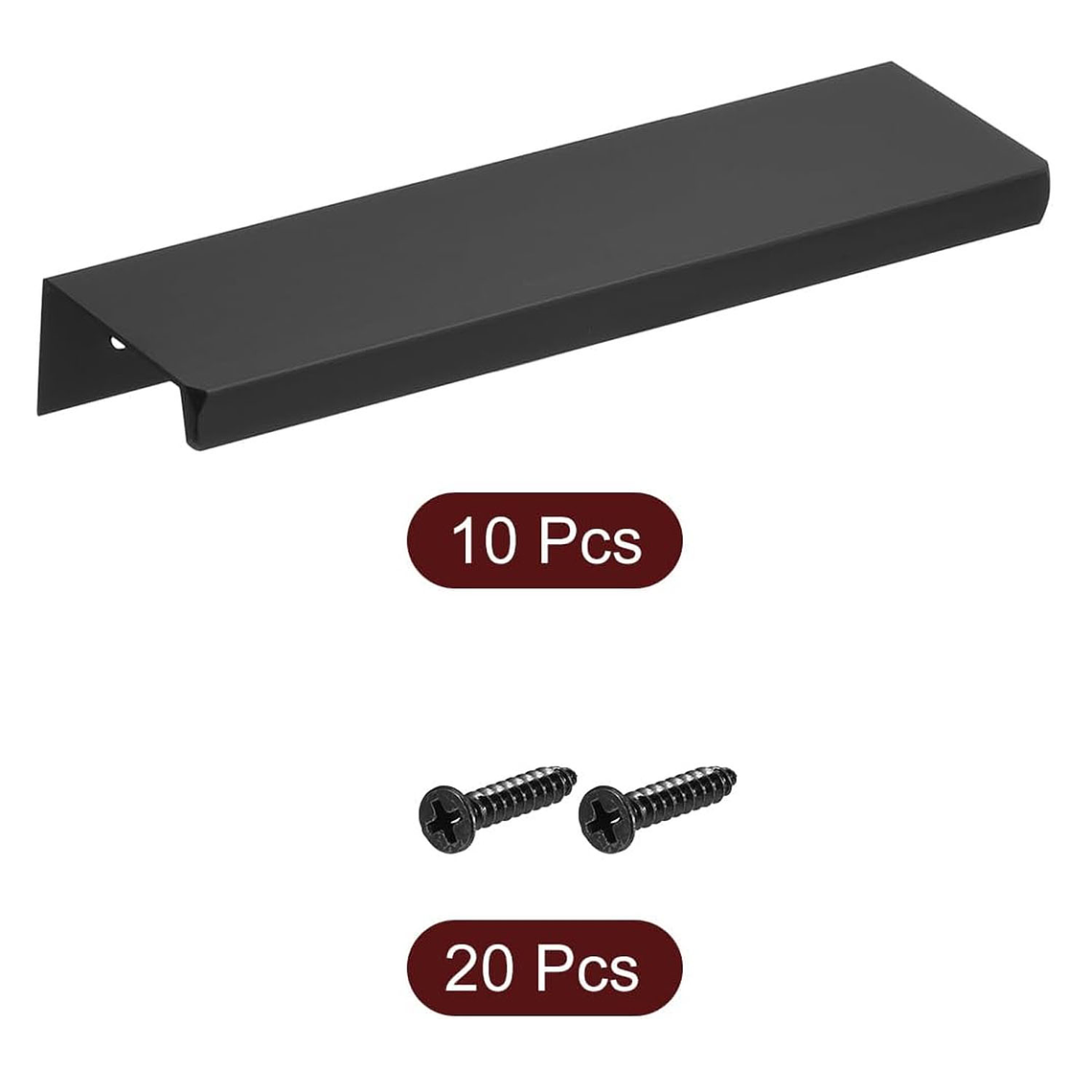 Tiradores Manilla Negro, Tirador Mueble Puerta 15cm 10 Unid 2