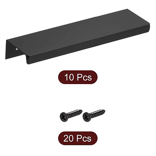 Tiradores Manilla Negro, Tirador Mueble Puerta 15cm 10 Unid