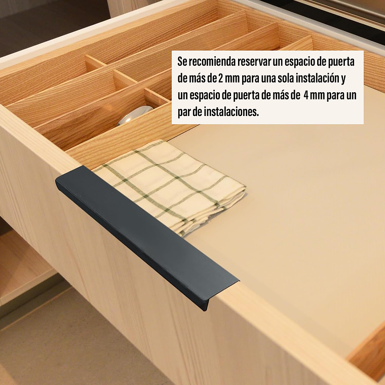 Tiradores Manilla Negro, Tirador Mueble Puerta 15cm 10 Unid 3