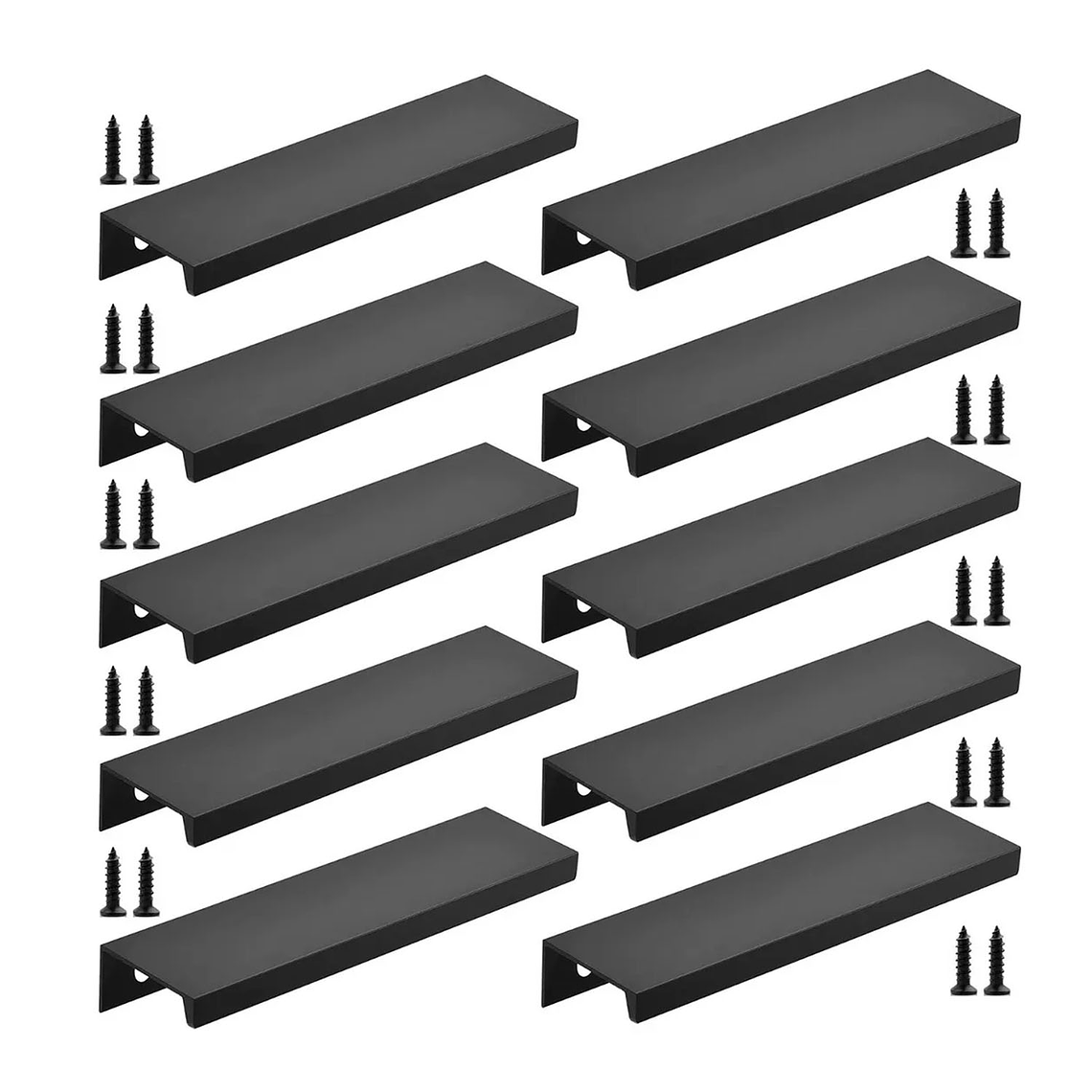 Tiradores Manilla Negro, Tirador Mueble Puerta 15cm 10 Unid 1